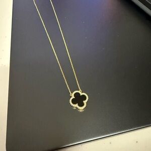 Elegant Gold and Black Clover Necklace *MAKE AN OFFER!*